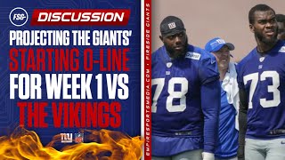 Projecting the Giants Starting Offensive Line For Week 1 Against the Vikings [upl. by Tommie]