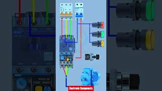 DOL Starter Wiring Diagram DOL starter control wiring Thermal relay shots [upl. by Cis558]