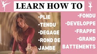 Learn Basic Ballet Vocabulary  Tutorial for Beginners with Demonstration [upl. by Stockton457]