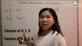 Subtracting Mixed Numbers with Regrouping [upl. by Eeclehc]