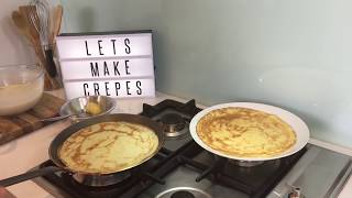 How To Make Cook and Eat French Crepes  Full tutorial [upl. by Follmer]