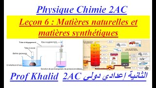 2AC  Leçon 6  Matières naturelles et matières synthétiques [upl. by Donaghue]