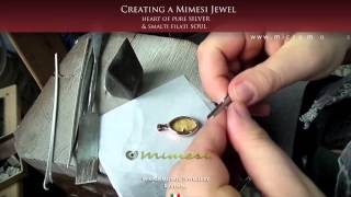 Smalti Filati Micro Mosaic Jewellery Pendant creative process HD video [upl. by Tisdale]