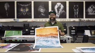 Canvas Printing Options and Finishes [upl. by Jessen]