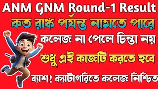 ANM GNM Result Round123 Rank OBC।SC।EWS।ST 2024 [upl. by Airotciv]