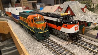 Running Trains and Locomotives on my HO Layout Live [upl. by Nylirak]