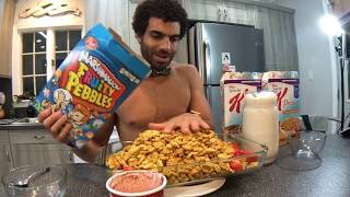 Three boxes of cereal Mukbang [upl. by Adnorrehs]