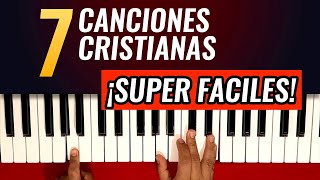 7 canciones cristianas super faciles en piano para principiantes  Prisca Piano [upl. by Nyleikcaj]