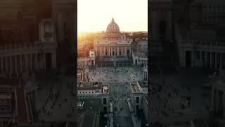 Impresionantes vistas aéreas de Roma y el Vaticano  Viaje sobre la Ciudad Eterna rome vaticano [upl. by Orlina]