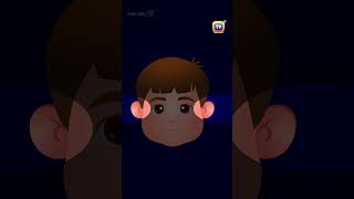 Head Shoulders Knees and Toes shorts chuchutv nurseryrhymes KidsSongs kidslearning kids [upl. by Kcid]