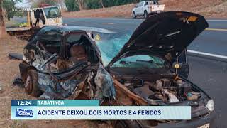 Tabatinga acidente deixou dois mortos e 4 feridos [upl. by Hardigg517]