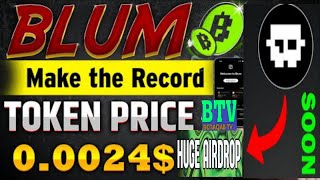 Blum latest updates  Blum token price  Blum premarket price  blumairdrop [upl. by Backler586]