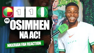 BENIN REPUBLIC 11 NIGERIA  Dani  NIGERIAN FAN REACTION  2025 AFCON Qualifiers HIGHLIGHTS 2324 [upl. by Fiertz]