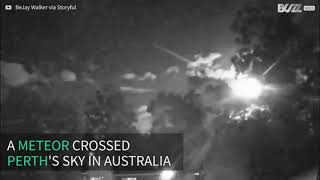 METEOR Caught on Tape in Perth Australia  METEOR AUSTRALIA AUGUST 2018 [upl. by Elleimac954]