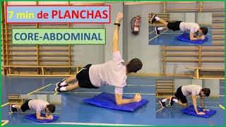 7 min PLANCHAS para fortalecer COREABDOMINAL [upl. by Amarette]