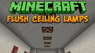 Minecraft Flush Ceiling Lamps Tutorial [upl. by Gonyea]