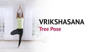 Vrikshasana  Tree Pose  Benefits  Steps  Yogic Fitness  Art Of Living Yoga [upl. by Tiffa935]