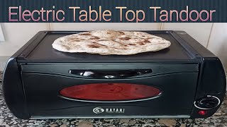 Electric Table Top TandoorTandoori Rotti Bnane ka Tarika [upl. by Tinya638]