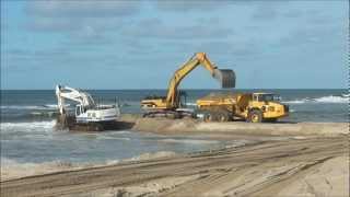 Sandflytning Hvide Sande Nordstrand 2011 [upl. by Eladnar151]