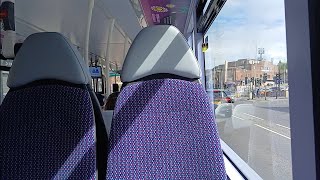 First Leeds Wrightbus StreetDeck Electroliner 36602 MA24 EOX on service 50A to Seacroft [upl. by Pascoe]