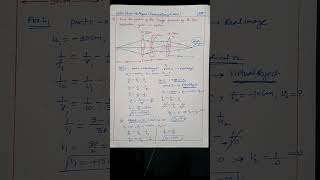 Numerical of combinations of Lens Class 12 Physics youtubeshorts [upl. by Alleyn619]