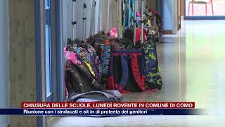 Etg  Chiusura scuole lunedì rovente in Comune Sit in dei genitori e riunione con i sindacati [upl. by Armyn]