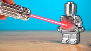 POWERFUL LASER vs GALLIUM LEGO MAN [upl. by Enived]