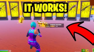 How To Get ALL MYTHIC VAULTED GUNS in Fortnite Creative UNRELEASED Guns [upl. by Metsky]