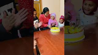 Akki’s first birthday celebration 🎉 🎉🎉🧿🧿 ytshorts mummababylove cutebaby mummabeta [upl. by Nivad967]