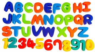 Fun With ABCs and Numbers  Easy Learning For Toddler [upl. by Qifar]