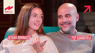 LA TROBADA entre Aitana Bonmatí i Pep Guardiola [upl. by Auliffe]