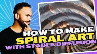 How to make AI Spiral Art with Stable Diffusion [upl. by Gaughan242]