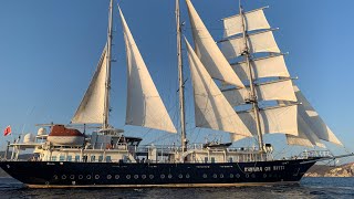 2021 Greek Island Cruise on a Tall Sailing Ship Running on Waves [upl. by Londoner]