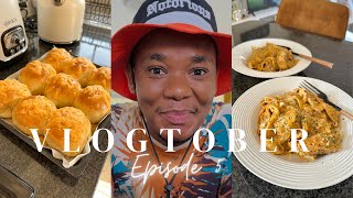 VLOGTOBER EP5  Steam ironing my curtains  Baking cheese rolls  Cook with me  SA Youtuber [upl. by Klatt404]