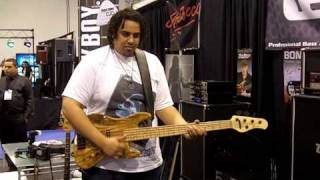 Andrew quotThe Bulletquot Lauer jamming at TecAmp booth  NAMM 2010 [upl. by Abrahamsen]