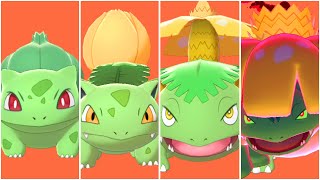 FULL BULBASAUR EVOLUTION TEAM Shiny Bulbasaur Ivysaur Venusaur Venusaur Gigantamax [upl. by Marquis]