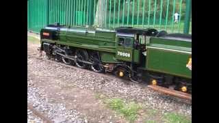 Halton Miniature Railway BRITANNIA CLASS 7 4 6 2 TONY BICKERSTAFFE WAKEFIELD [upl. by Kincaid]