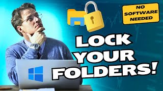 Protect Your Folders Using Password on Windows 1110 Without Installing Any Software  Easy Tutorial [upl. by Gabriello]