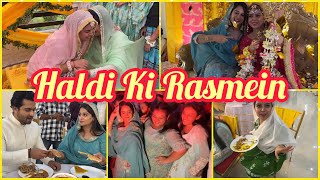 Haldi Ki Subah amp Haldi Baraat Saba Ki Haldi ❤️ [upl. by Yessak]