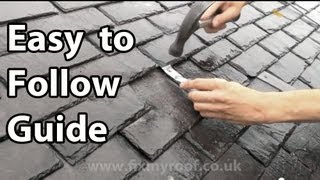 Slate Roof Repair  How to replace a slate amp broken slates [upl. by Gilletta]