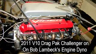 V10 Drag Pak Challenger Engine Lambeck Dyno [upl. by Anrehs344]