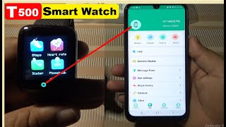 T500 Smart Watch  T500 Smart Watch How to Connect Phone  Setup amp Unboxing  Review [upl. by Fihsak]