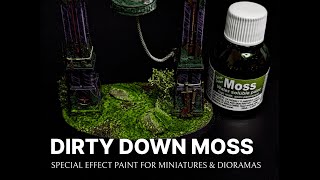 Dirty Down Moss timelapse  Special waterbased paint for a highly realistic result  dirtydown [upl. by Refynnej]