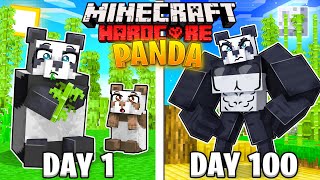 I Survived 100 Days as a PANDA in HARDCORE Minecraft [upl. by Asiel98]