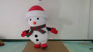 Digital Inflatables Gonflables Inflatable forSnowman Costume Parade Stagedesign Decortion [upl. by Arbmik]