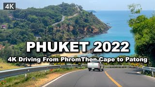 【🇹🇭 4K】Driving on the beach Phuket 2022  Patong  Kata  Karon  PhromThep Cape [upl. by Darees925]