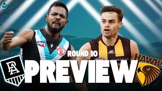 PORT ADELAIDE VS HAWTHORN  AFL PREVIEW ROUND 10 2O24 [upl. by Faber]