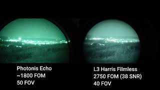 Night Vision GEN 2Echo VS GEN3L3 Filmless Comparison [upl. by Oflodur]