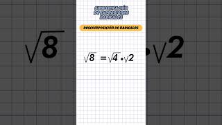 Simplificación de Expresiones Radicales conceptos basico [upl. by Kinna513]