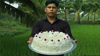 Home Made White Forest Cake  ഓവൻ ഇല്ലാതെ അടിപൊളി വൈറ്റ് ഫോറസ്റ്റ് കേക്ക്  White Forest cake Recipe [upl. by Anawait]